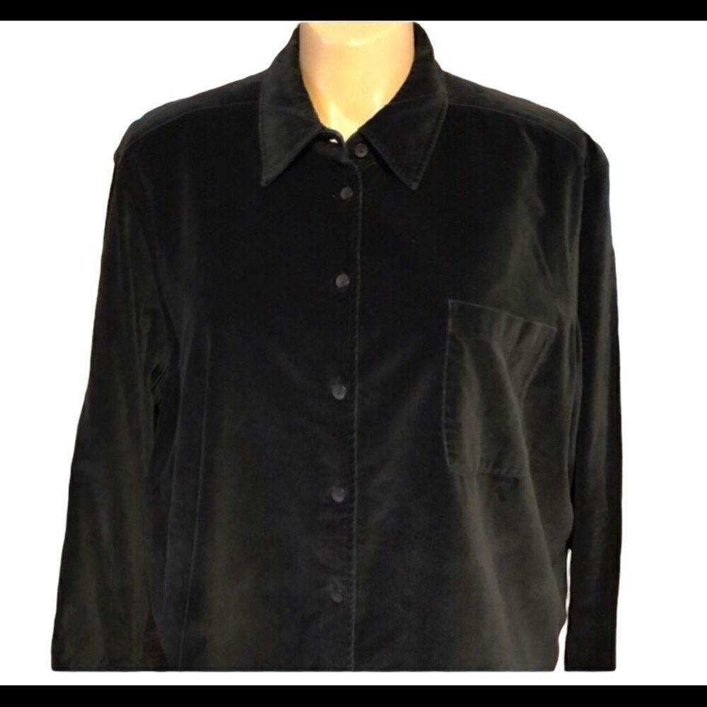 Elisabeth by Liz Claiborne Velveteen Top Size 22